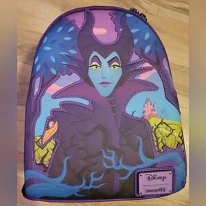 Loungefly Disney Maleficent Backpack - Purple and Black